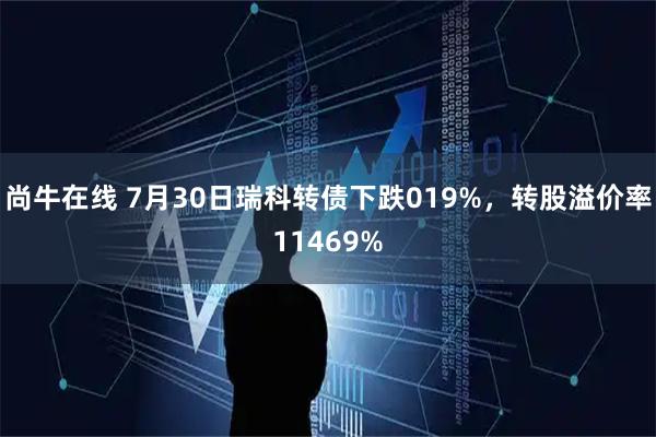 尚牛在线 7月30日瑞科转债下跌019%，转股溢价率11469%